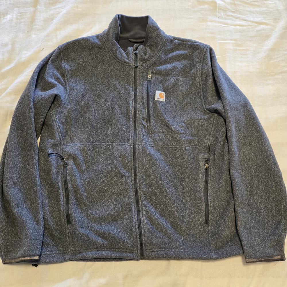 Carhartt Men's Gray Zip Up Sweater